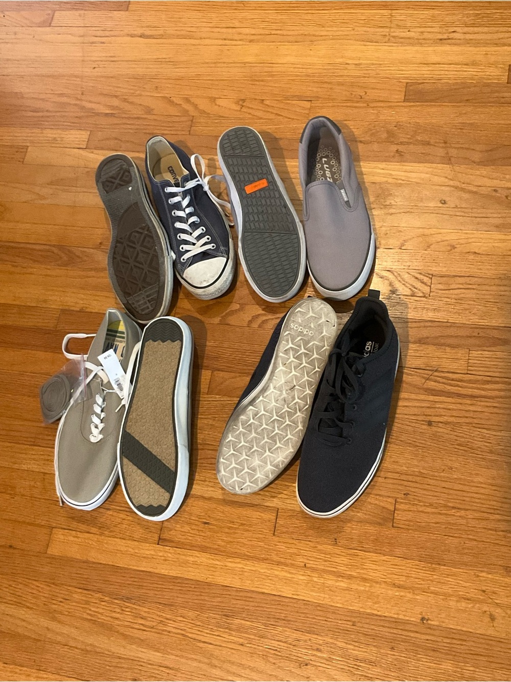 men’s sneakers - converse all star, Lugz, Adidas, & Old navy sz 10, 10.5, 11